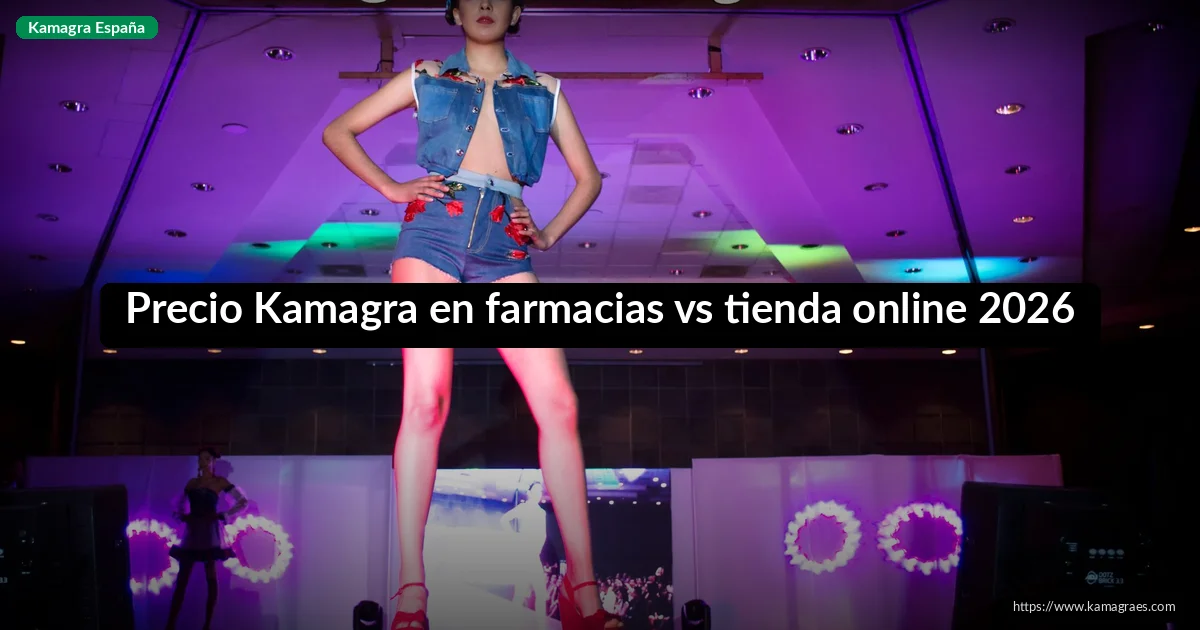Precio Kamagra en farmacias vs tienda online 2026