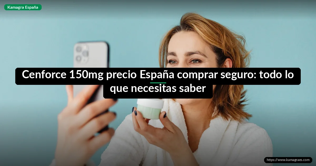 Cenforce 150mg precio España comprar seguro: todo lo que necesitas saber